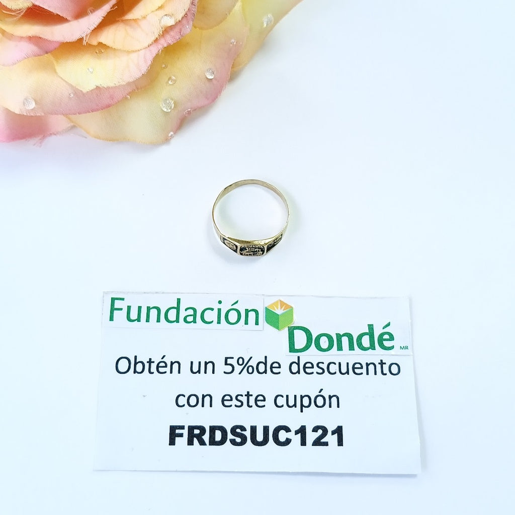 ANILLO DE GRADUACIÓN ORO 8 K 1,30 GRMS (SEMINUEVO)