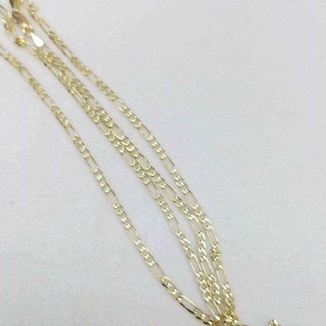 CADENA 3X1 14K 55 CM 5 GR (NUEVO)