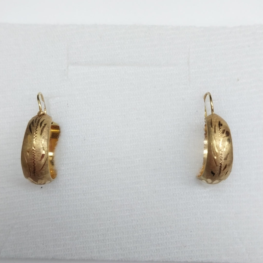ARRACADAS PAR ORO 14 K 2 GRMS (SEMINUEVO)