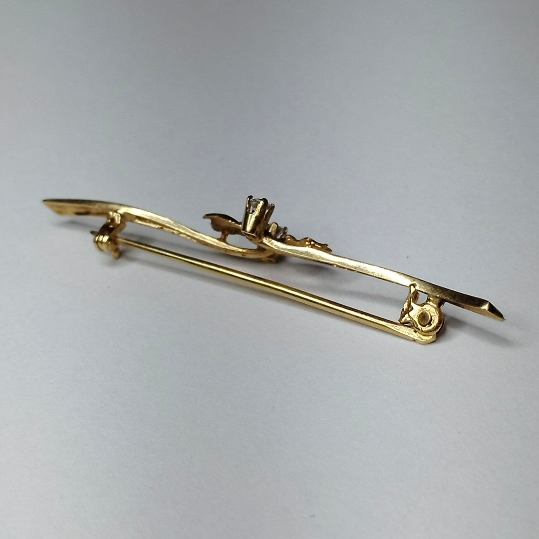 PRENDEDOR ORO 14 K 2,60 GRMS (SEMINUEVO)