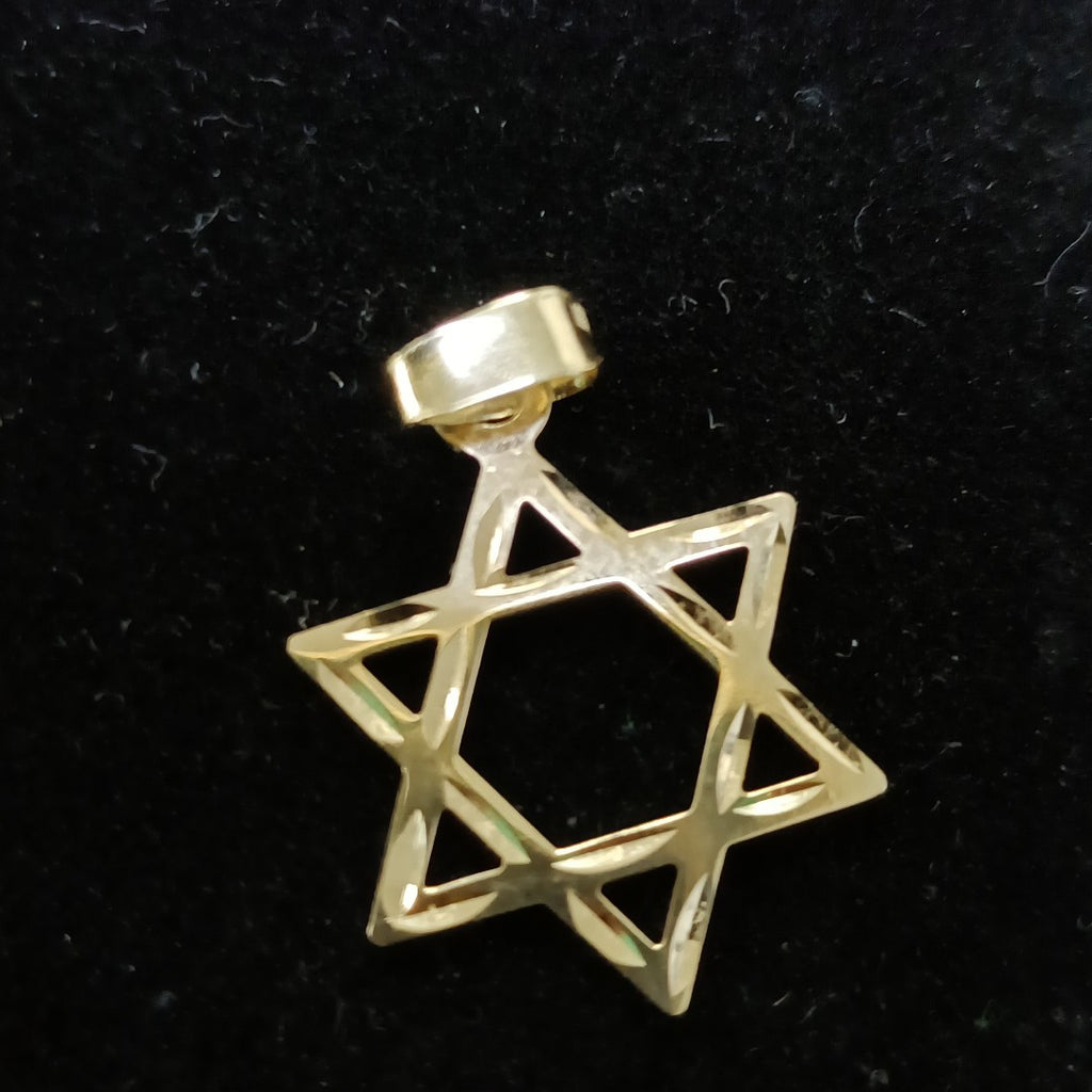 DIJE TEJIDO ESTRELLA DE DAVID 14K 0.6 GR (NUEVO)