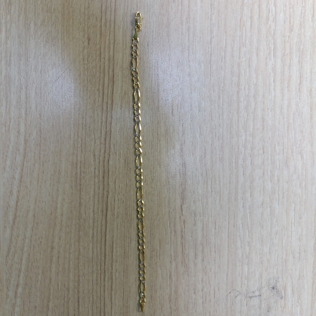 PULSERA 3X1 DIAMANTADA 14K 18 CM 2.7 GR (NUEVO)