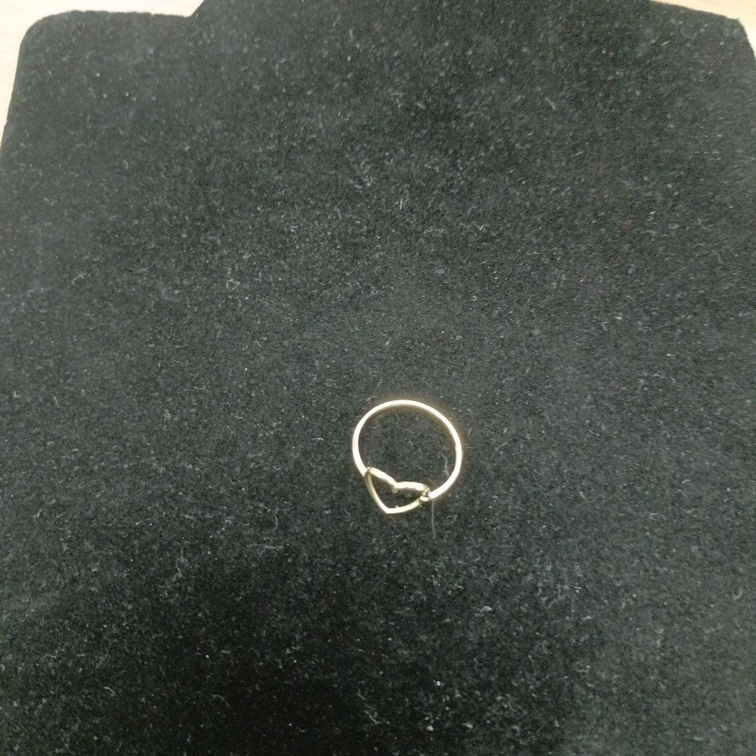 ANILLOS ANILLITO FIG CORAZON 10K TALLA 7 0.8 GR (NUEVO)