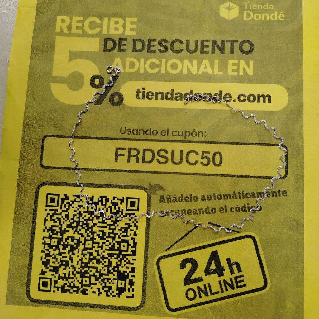 GARGANTILLA ORO BLANCO 14 K 3,10 GRMS (SEMINUEVO)