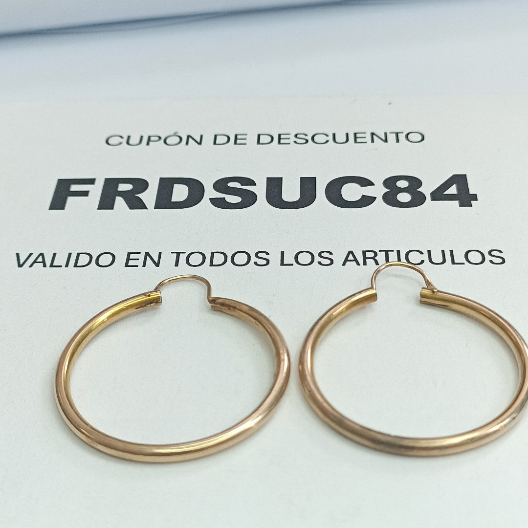 ARRACADAS PAR ORO 8 K 3.6 GRMS (SEMINUEVO)