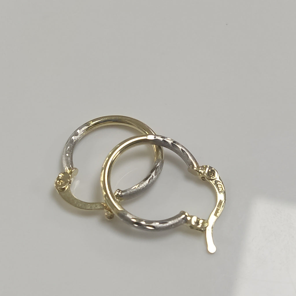 ARETES ARRACADAS COMBINADAS 14K 1.2 GR (NUEVO)