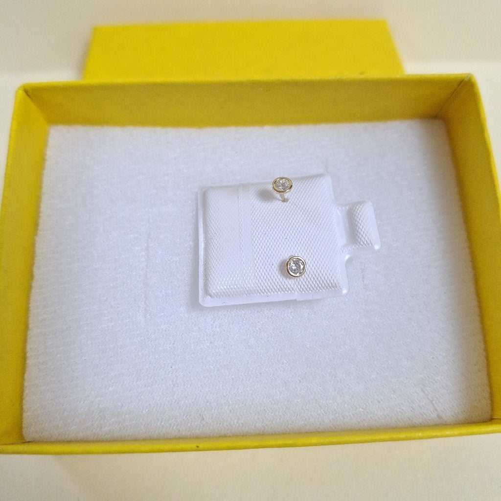 BROQUELES BROQUEL C CIRCONIA 14K 0.1501 GR (NUEVO)