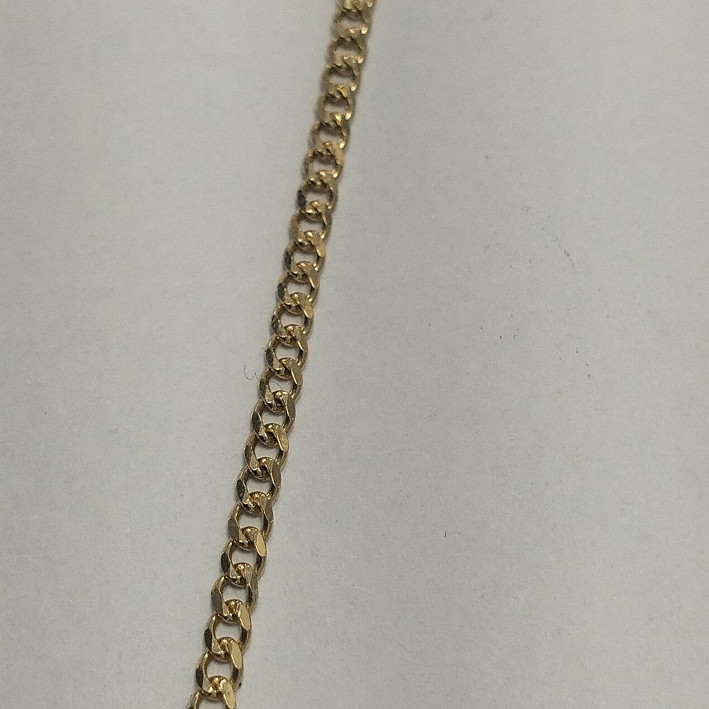 CADENAS TEJIDO BARBADA ORO 10K 55 CM 3.8 GR (NUEVO)