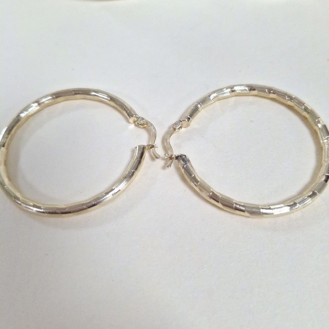 ARETES ARRACADA LABRADA 10K 4 GR (NUEVO)