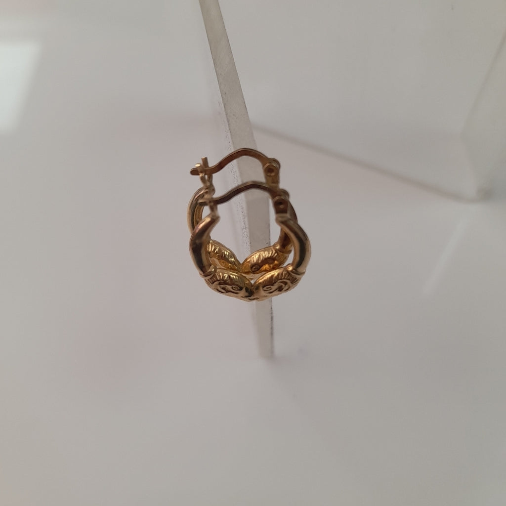 ARRACADAS PAR ORO 14 K 1,20 GRMS (SEMINUEVO)