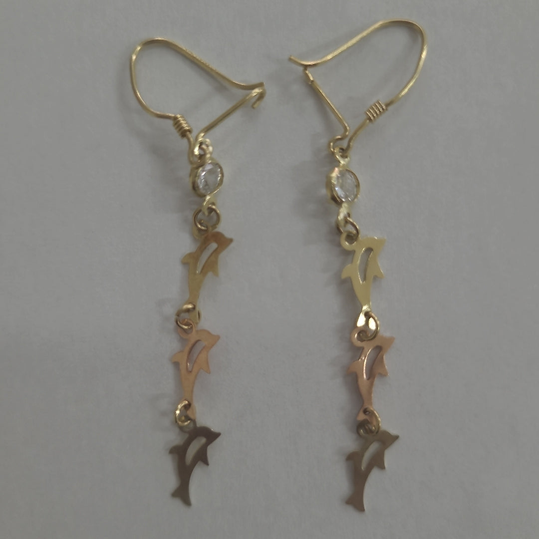 ARETES PAR ORO 10 K 1.5 GRMS (SEMINUEVO)