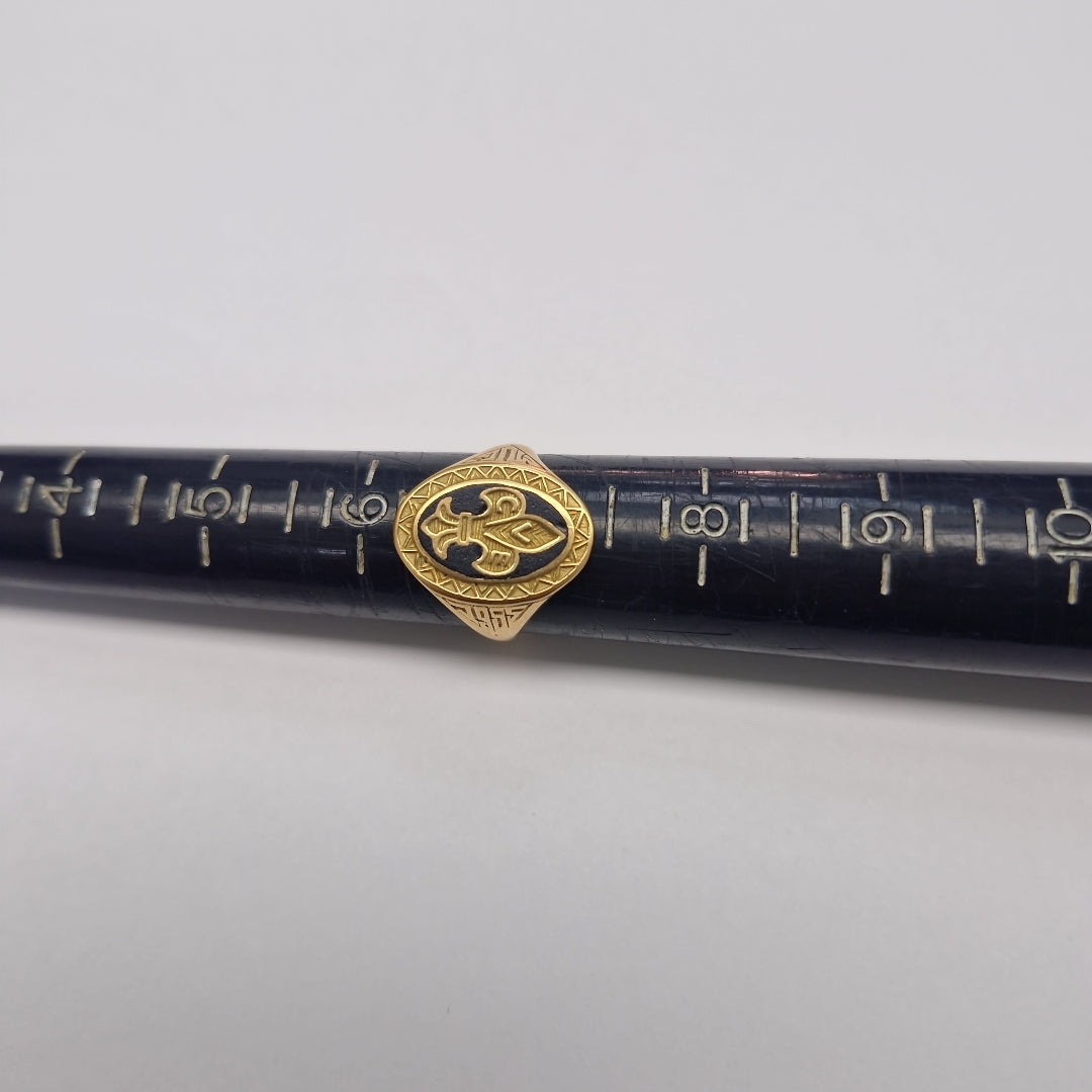 ANILLO DE GRADUACIÓN ORO 14 K 5.1 GRMS (SEMINUEVO)