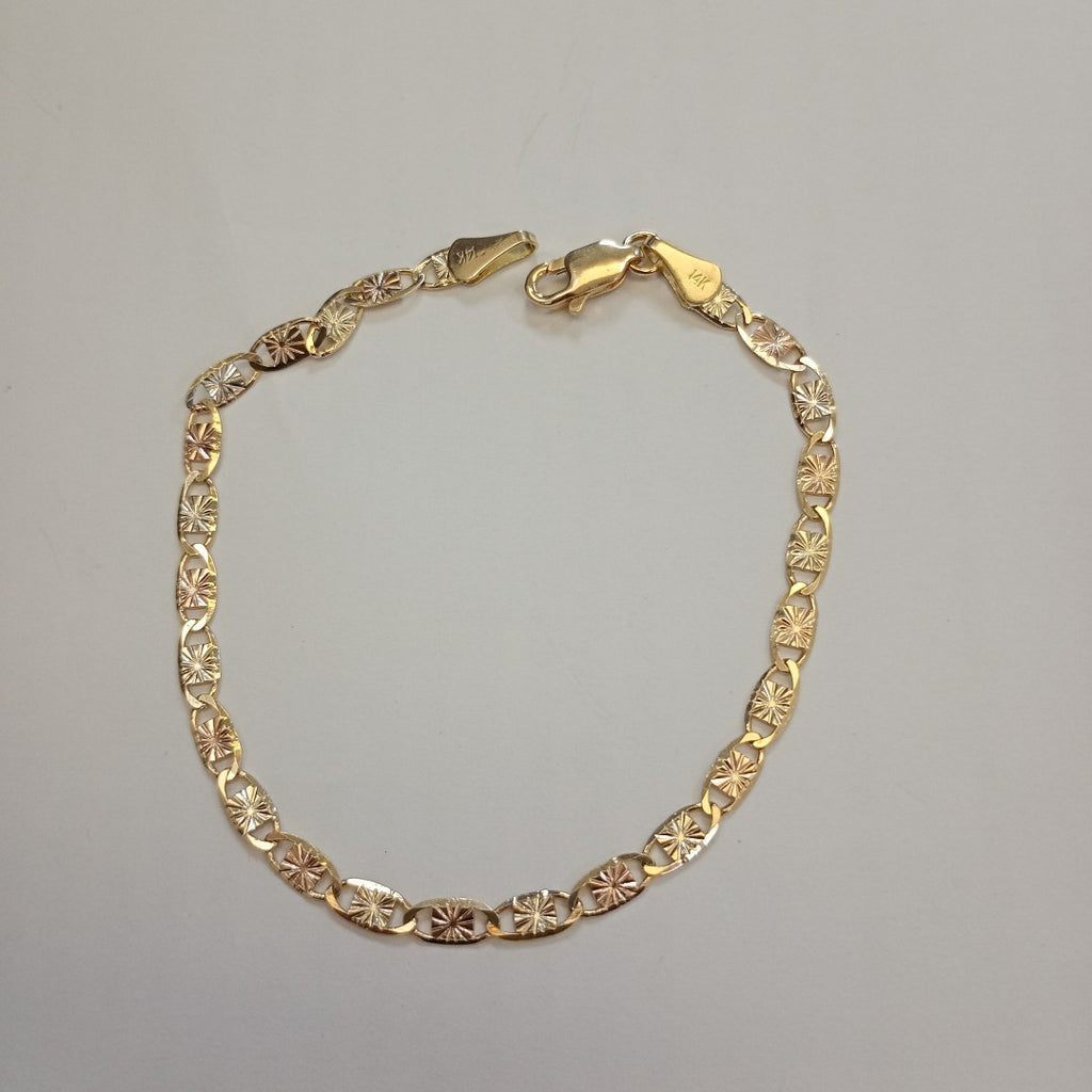 PULSERA GUCHI 14K 18 CM 3 GR (NUEVO)