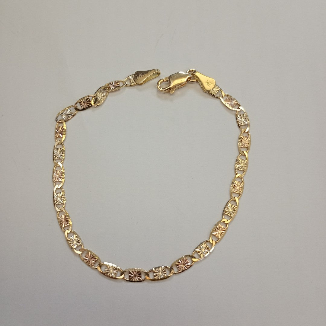 PULSERA GUCHI 14K 18 CM 3 GR (NUEVO)