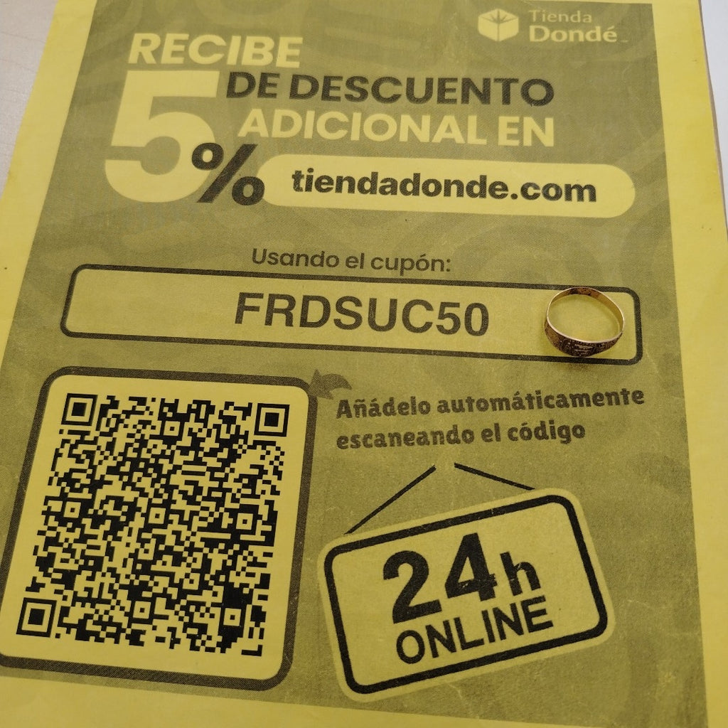 ANILLO DE GRADUACIÓN ORO 8 K 1.3 GRMS (SEMINUEVO)
