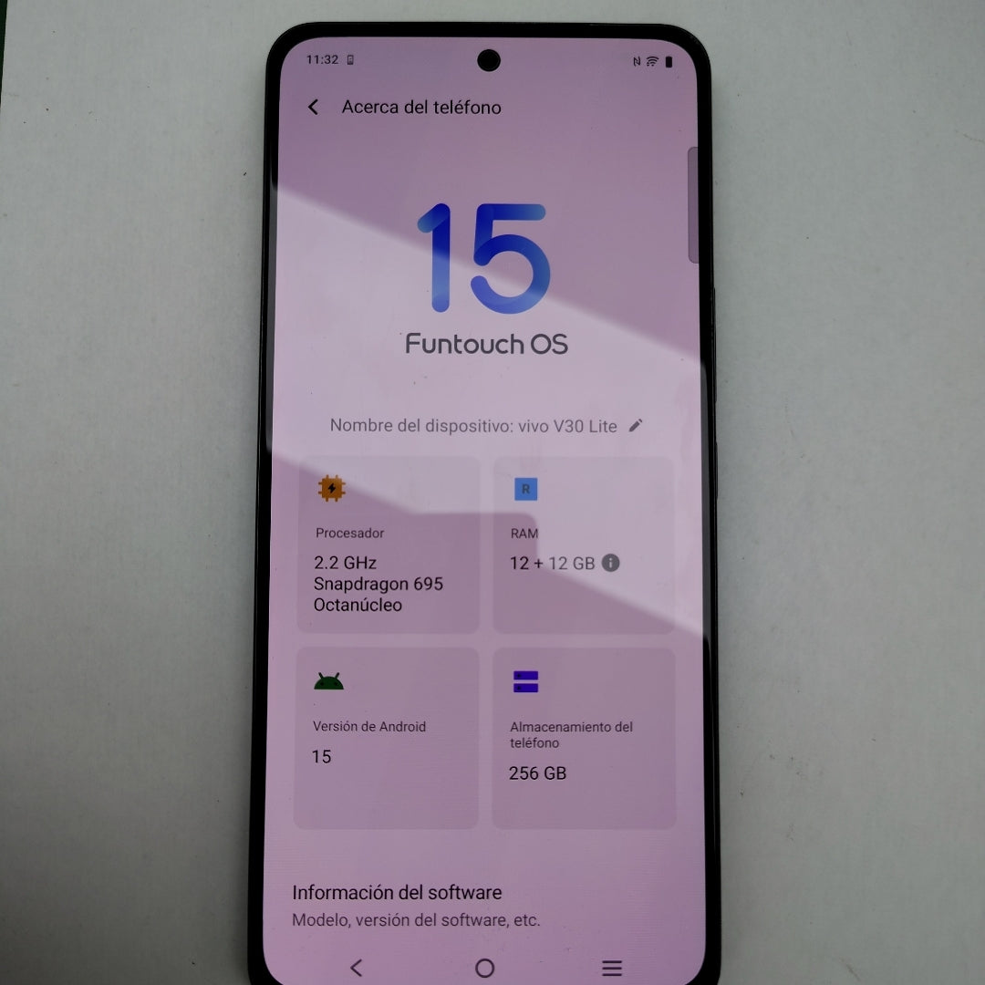 CELULAR VIVO V30 LITE V2314 (2023) 256 GB 12 GB RAM (SEMINUEVO)