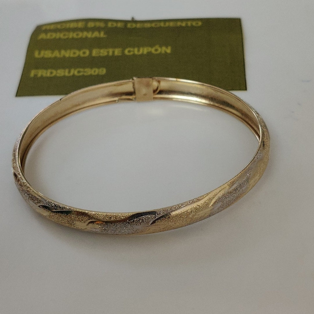 PULSERA RIGIDA ORO, ORO COMBINADO 14 K 6 GRMS (SEMINUEVO)