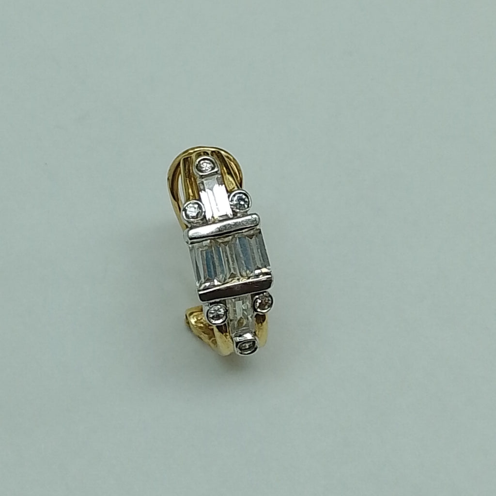 ARETES PAR ORO, RODIADO 14 K 5.6 GRMS (SEMINUEVO)