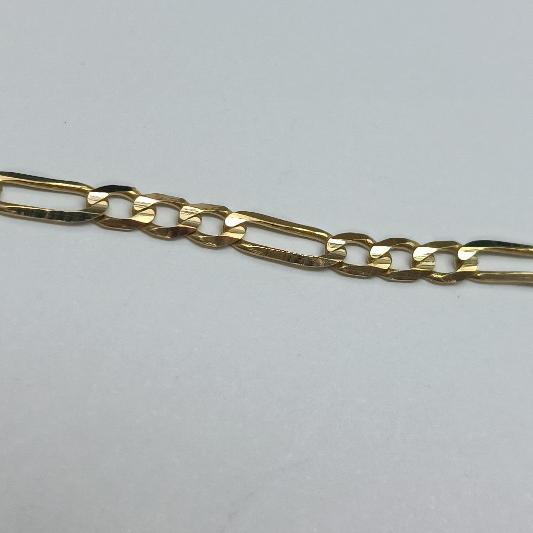 PULSERA TEJIDO 3X1 14K 21 CM 3 GR (NUEVO)