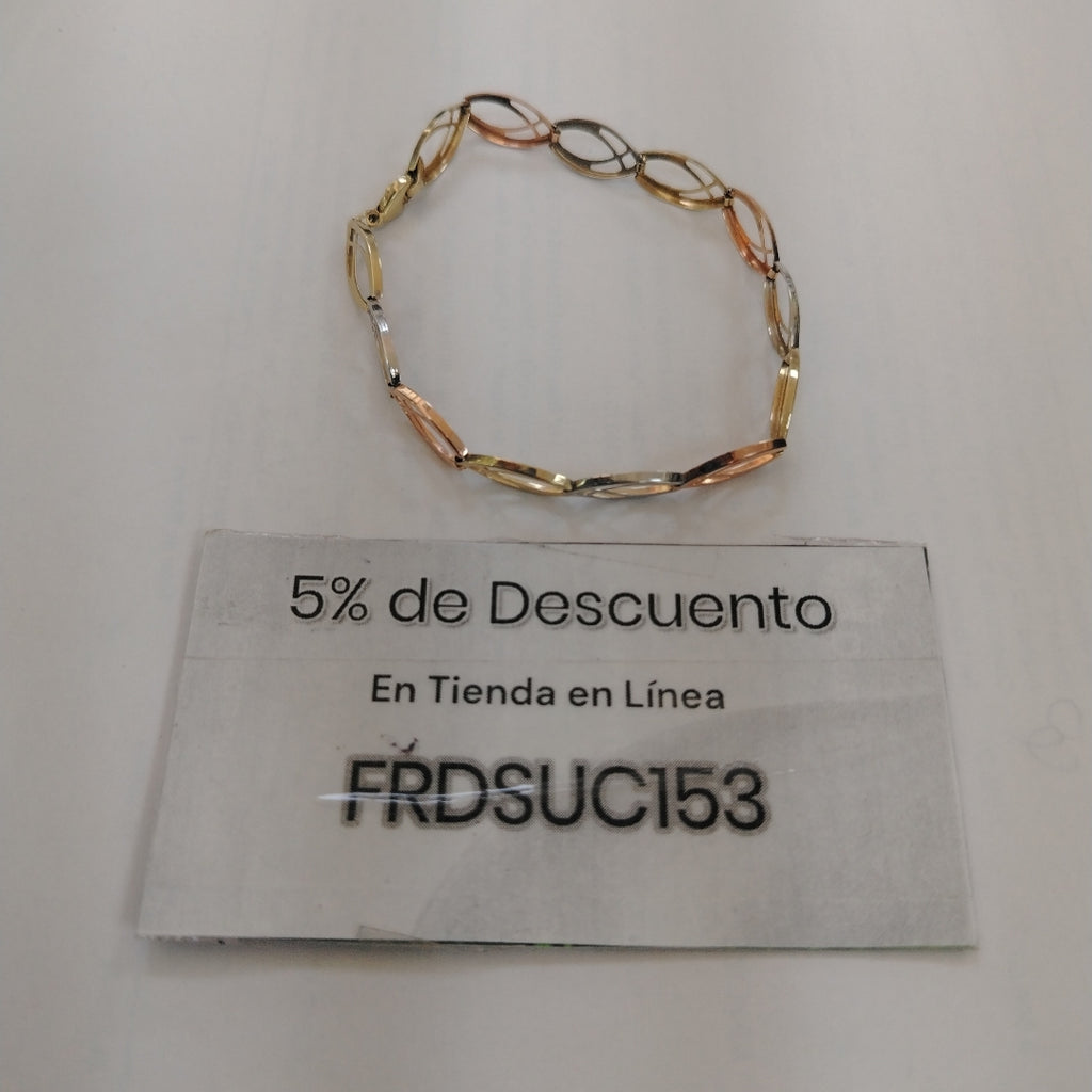 PULSERA ORO, ORO COMBINADO 10 K 3 GRMS (SEMINUEVO)