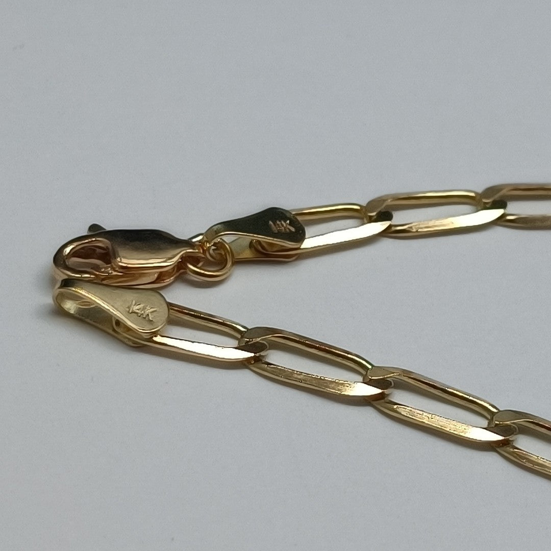 PULSERA ESLABON 14K 21 CM 4.4 GR (NUEVO)