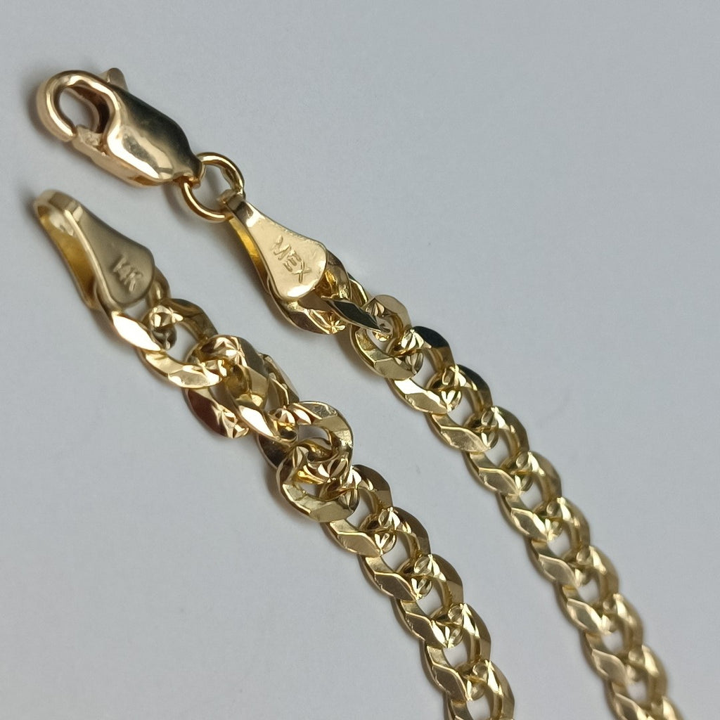 PULSERA BARBADA 14K 21 CM 7.5 GR (NUEVO)