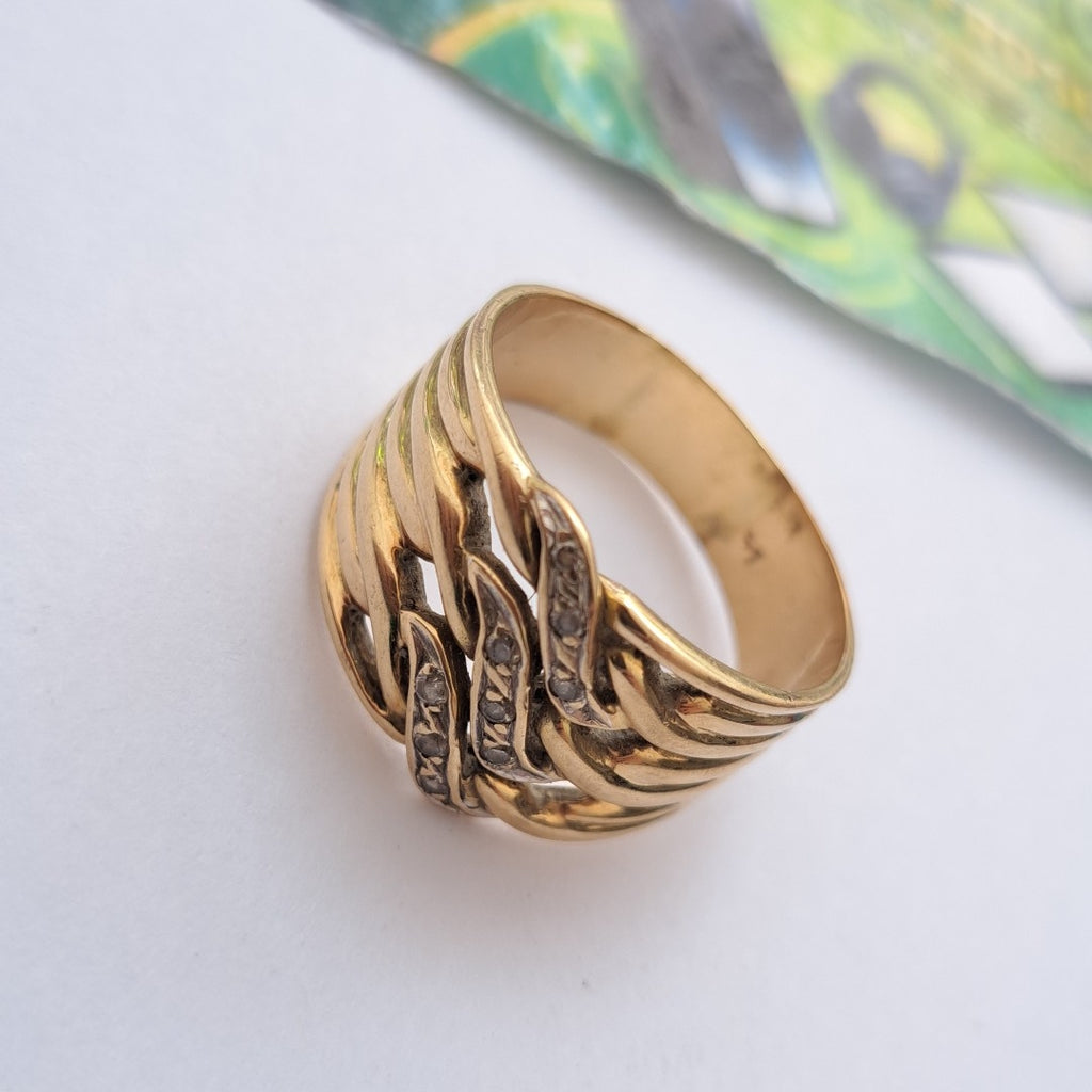 ANILLO ORO 14 K 8.6 GRMS (SEMINUEVO)