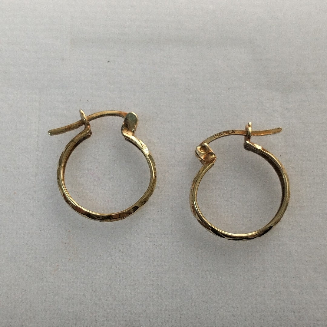 ARRACADAS PAR ORO 14 K 1 GRMS (SEMINUEVO)