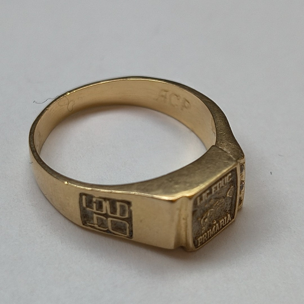 ANILLO DE GRADUACIÓN ORO 14 K 6.1 GRMS (SEMINUEVO)