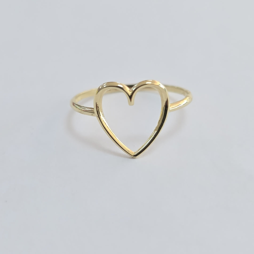 ANILLOS ANILLITO FIG CORAZON 10K TALLA 7 0.8 GR (NUEVO)