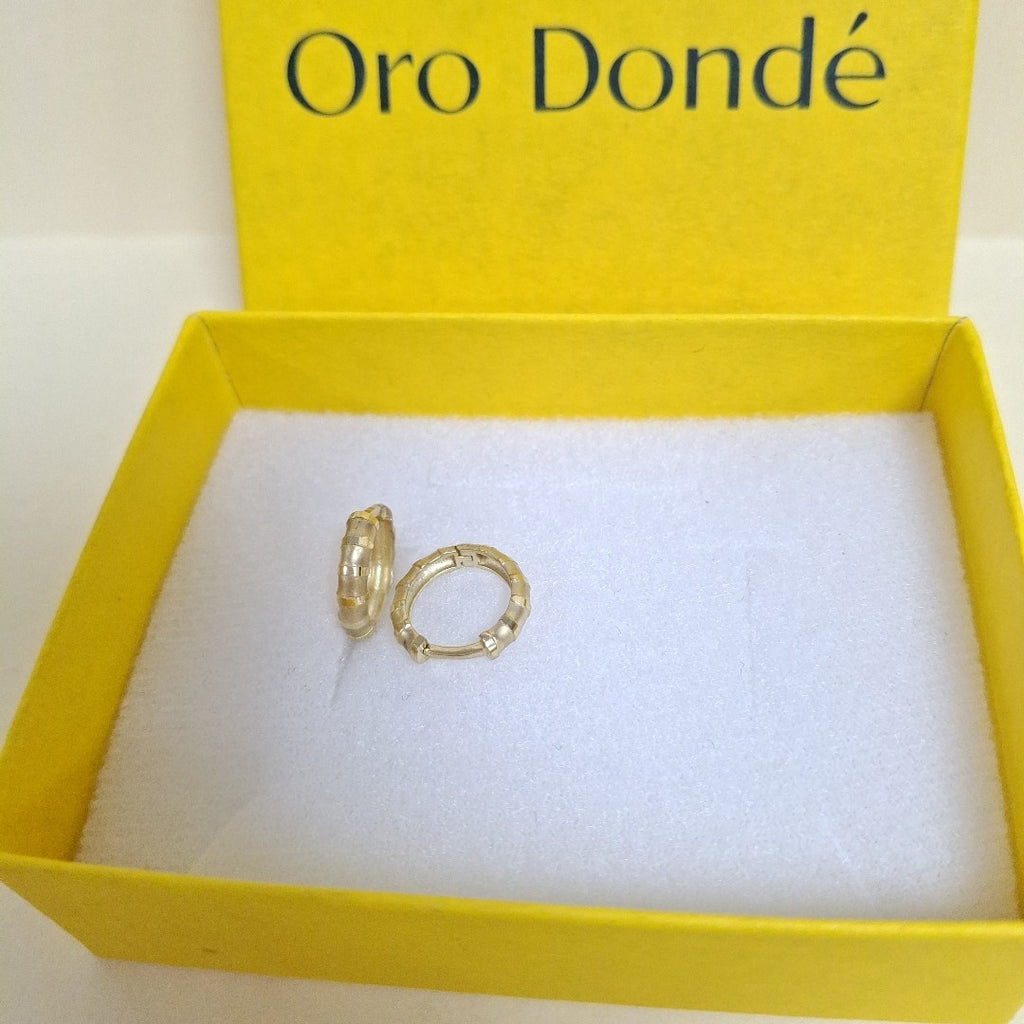 ARETES ARRACADAS FACETADAS 10K 1.7 GR (NUEVO)