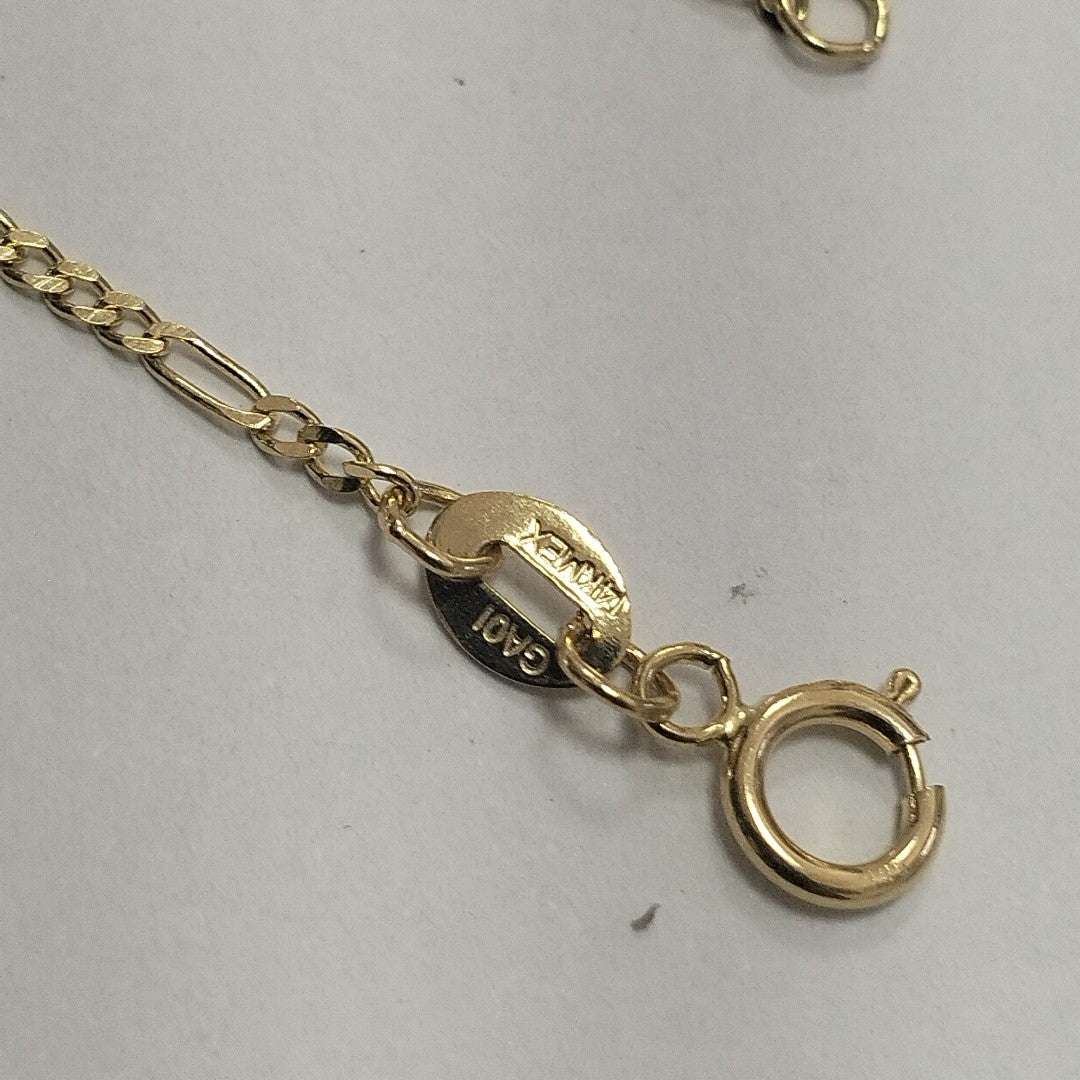 CADENAS TEJIDO 3X1 ORO 14K 55 CM 2.4 GR (NUEVO)