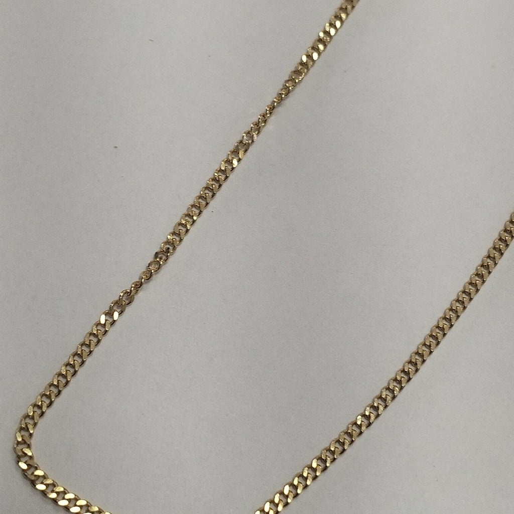 CADENAS TEJIDO BARBADA ORO 10K 55 CM 2.7 GR (NUEVO)