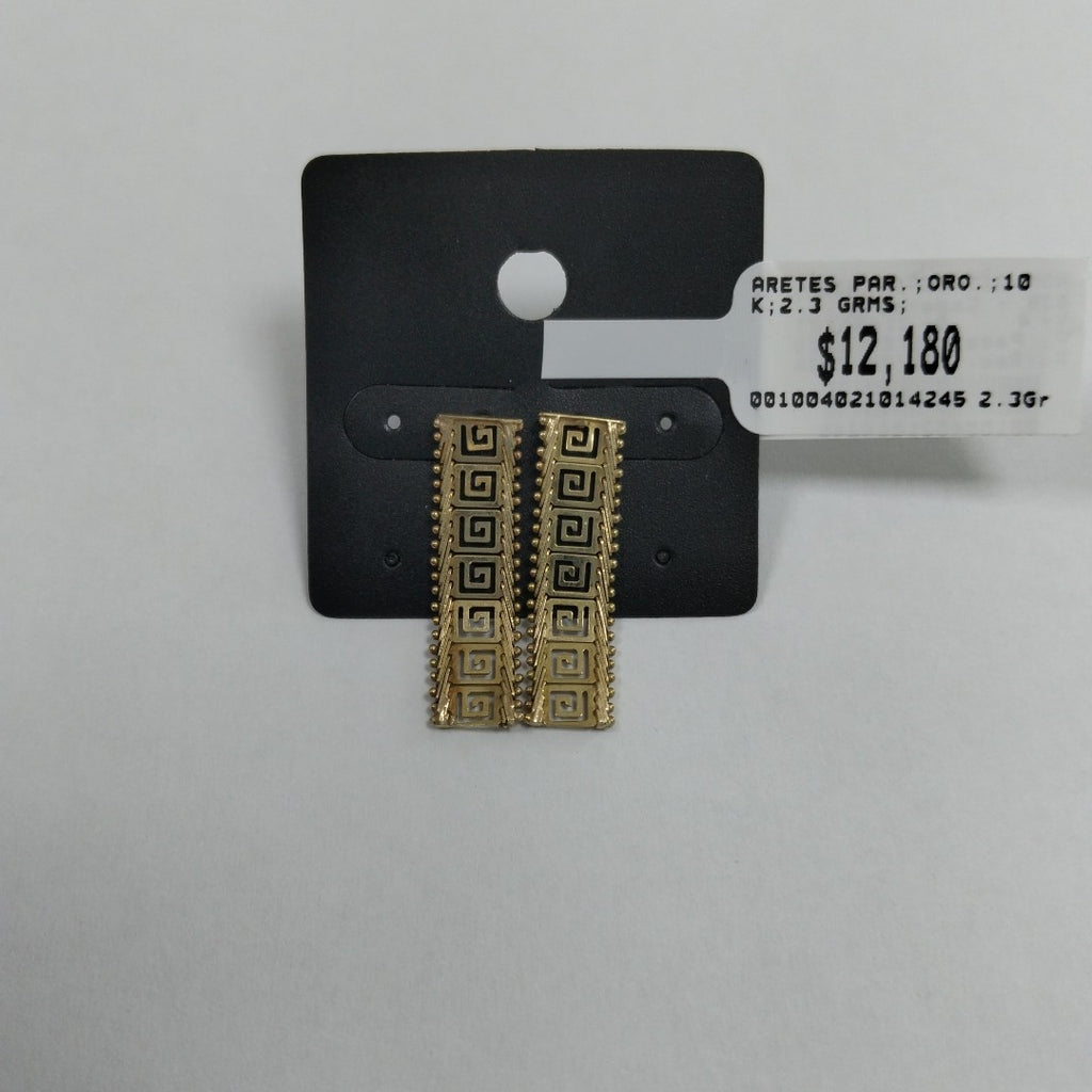 ARETES PAR ORO 10 K 2.3 GRMS (SEMINUEVO)