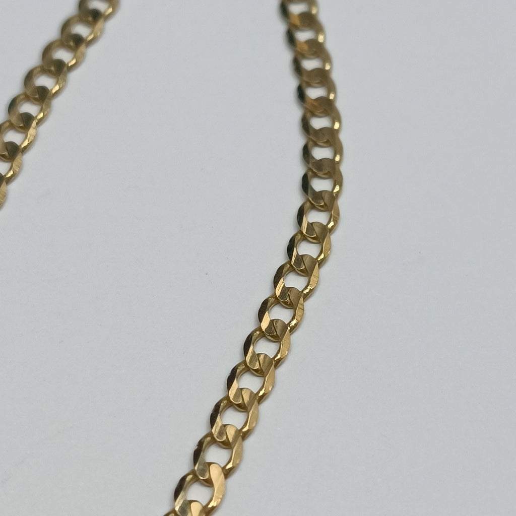 CADENA TEJIDO BARBADA 14K 55 CM 8.3 GR (NUEVO)