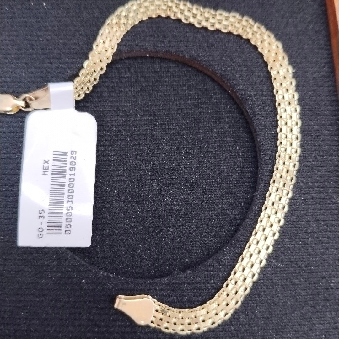 PULSERA ESPECIAL 14K 18 CM 4.4 GR (NUEVO)