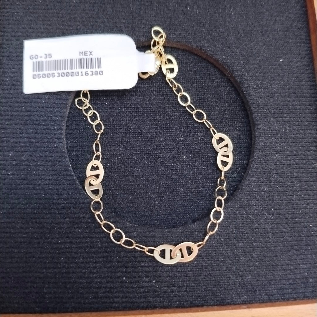 PULSERA ESPECIAL 14K 21 CM 1.8 GR (NUEVO)