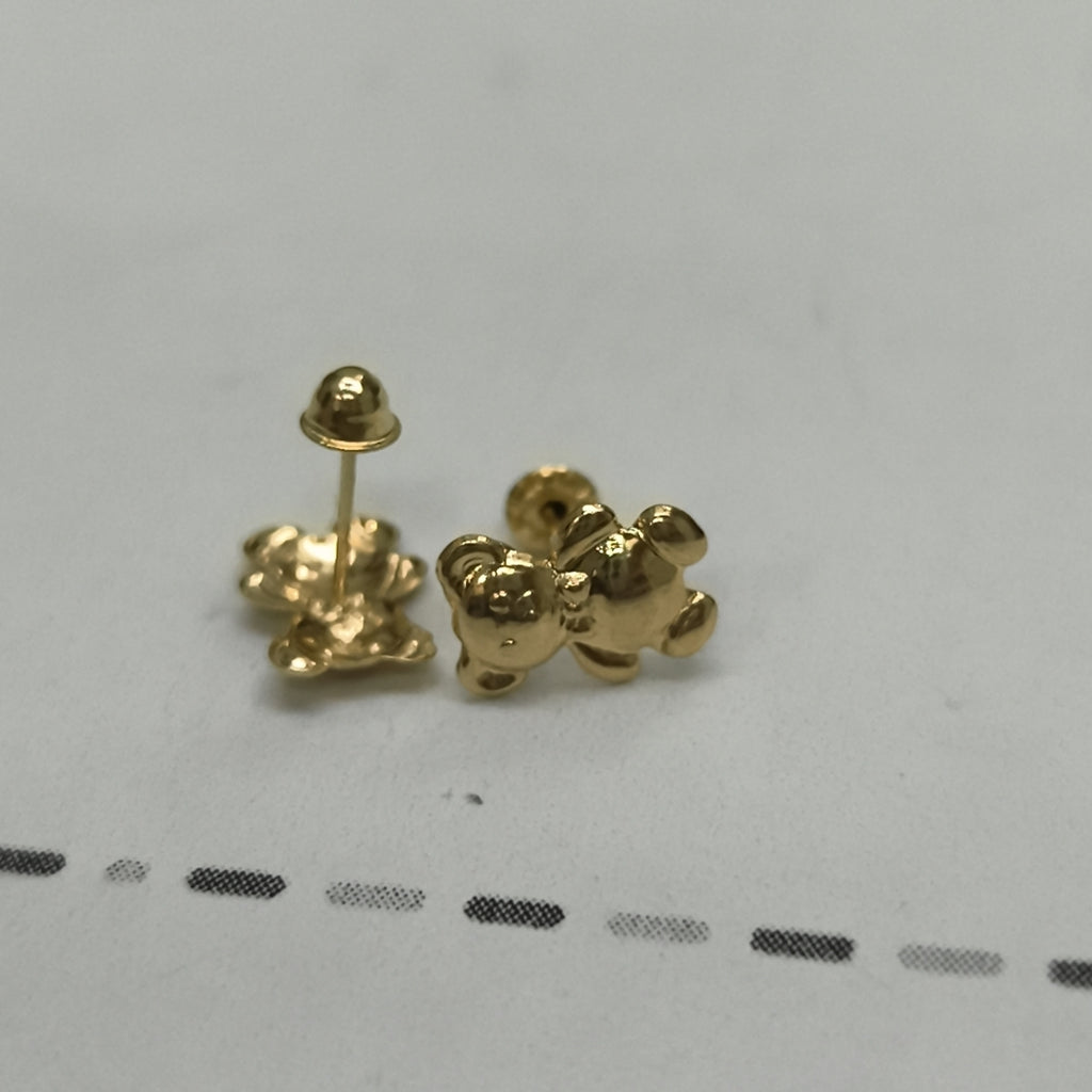 BROQUELES BROQUEL FIG OSO 14K 0.2592 GR (NUEVO)