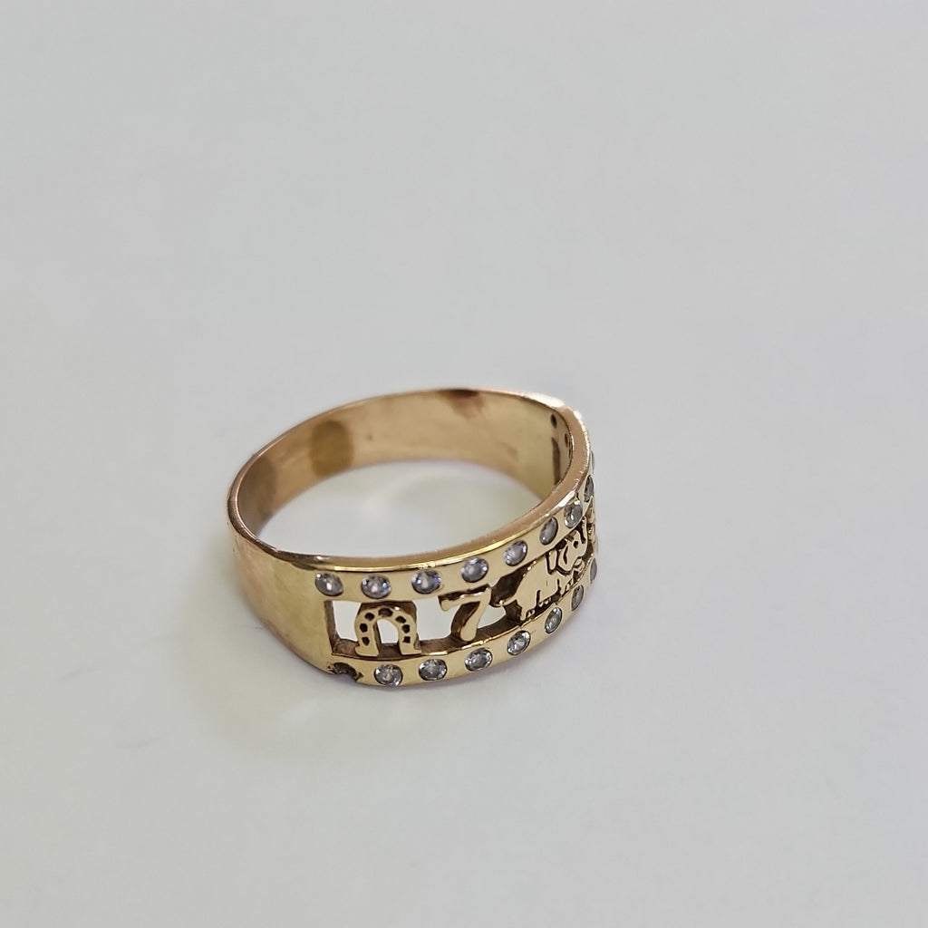 ANILLO ORO 10 K 3.7 GRMS (SEMINUEVO)