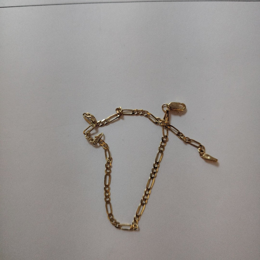PULSERA TEJIDO 3X1 14K 21 CM 2.2 GR (NUEVO)