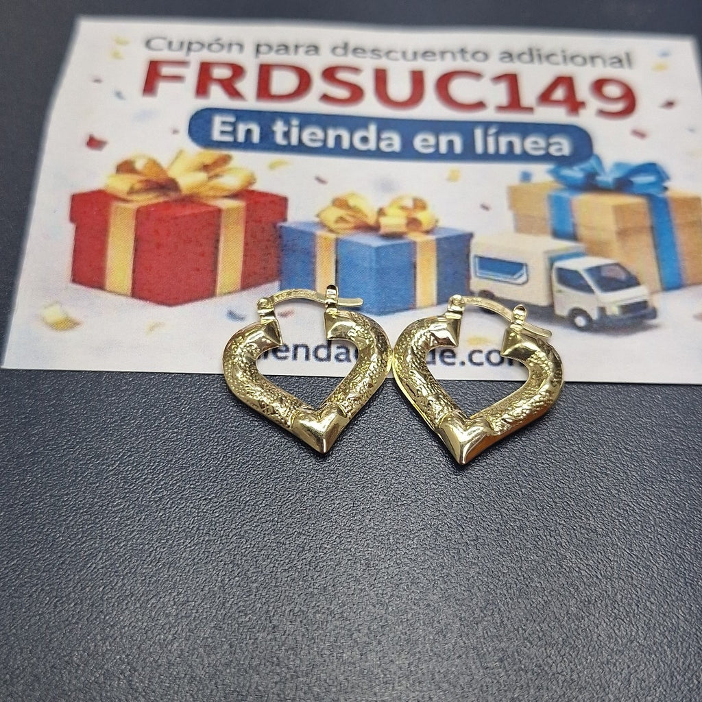 ARETES ARRACADAS 14K 1.8 GR (NUEVO)