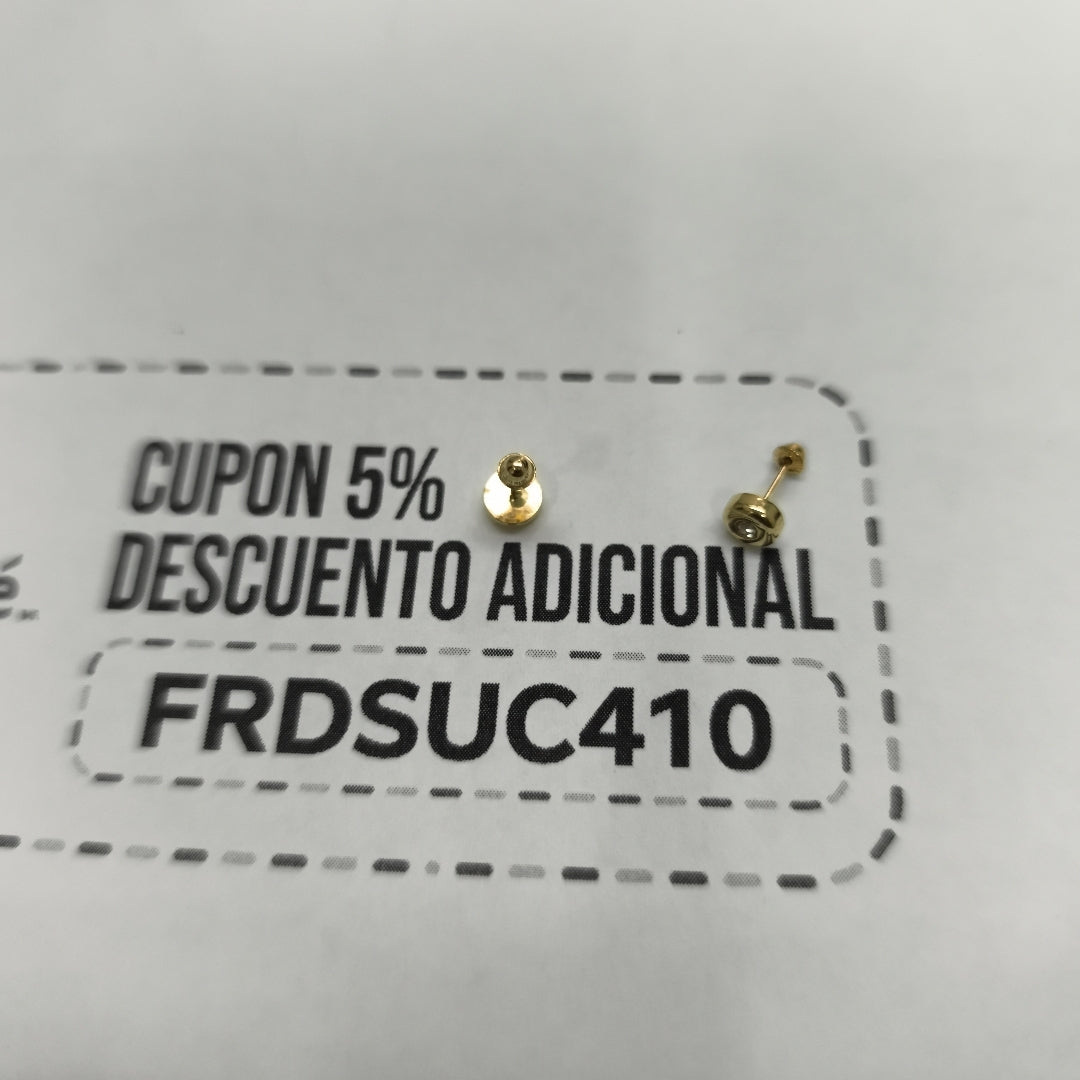BROQUELES BROQUEL C CIRCONIA 14K 0.27 GR (NUEVO)