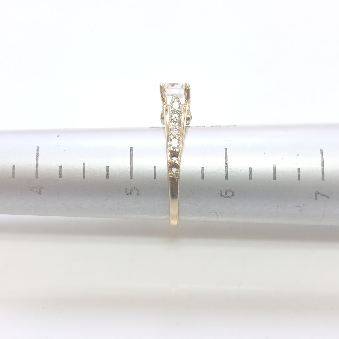 ANILLITO, SOLITARIO ORO 14 K 2.7 GRMS (SEMINUEVO)