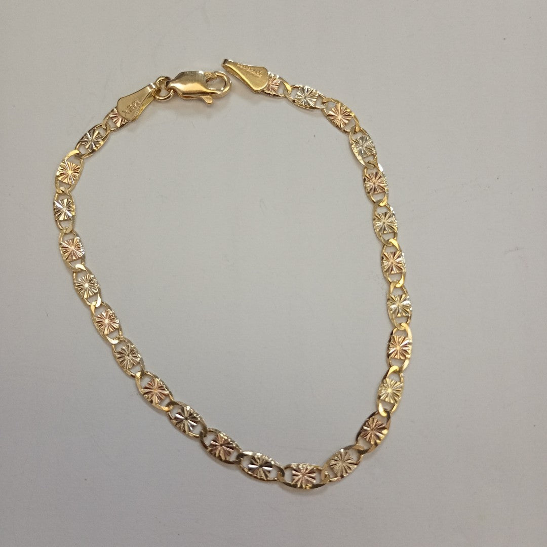 PULSERA GUCHI 14K 18 CM 2.8 GR (NUEVO)