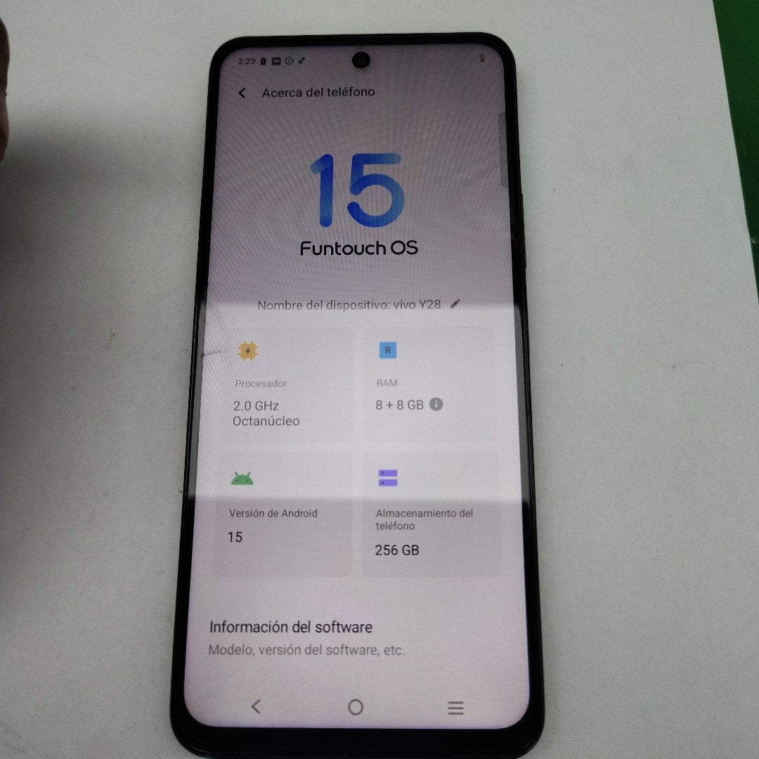 CELULAR VIVO Y28 V2352 256 GB 8 GB RAM (SEMINUEVO)