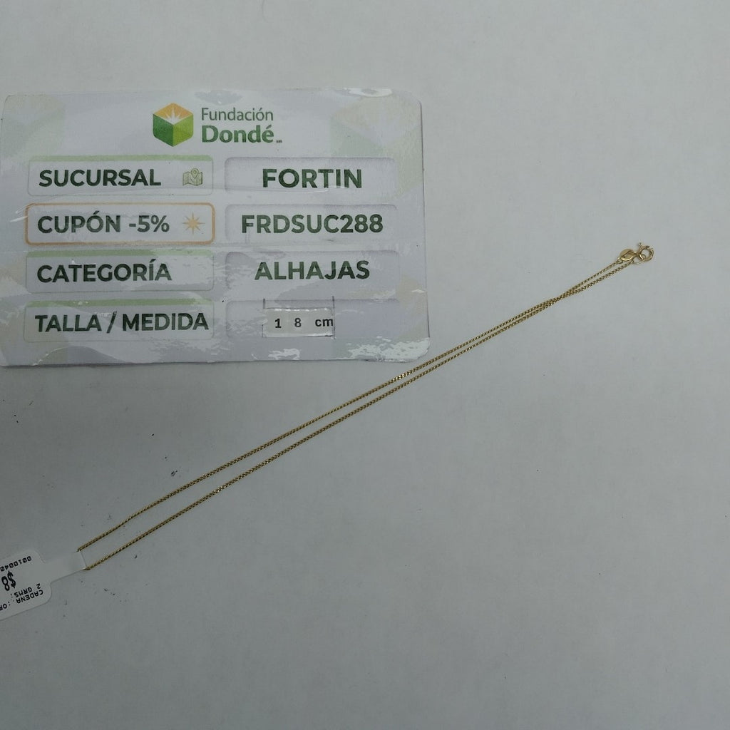 CADENA ORO 14 K 1.2 GRMS (SEMINUEVO)