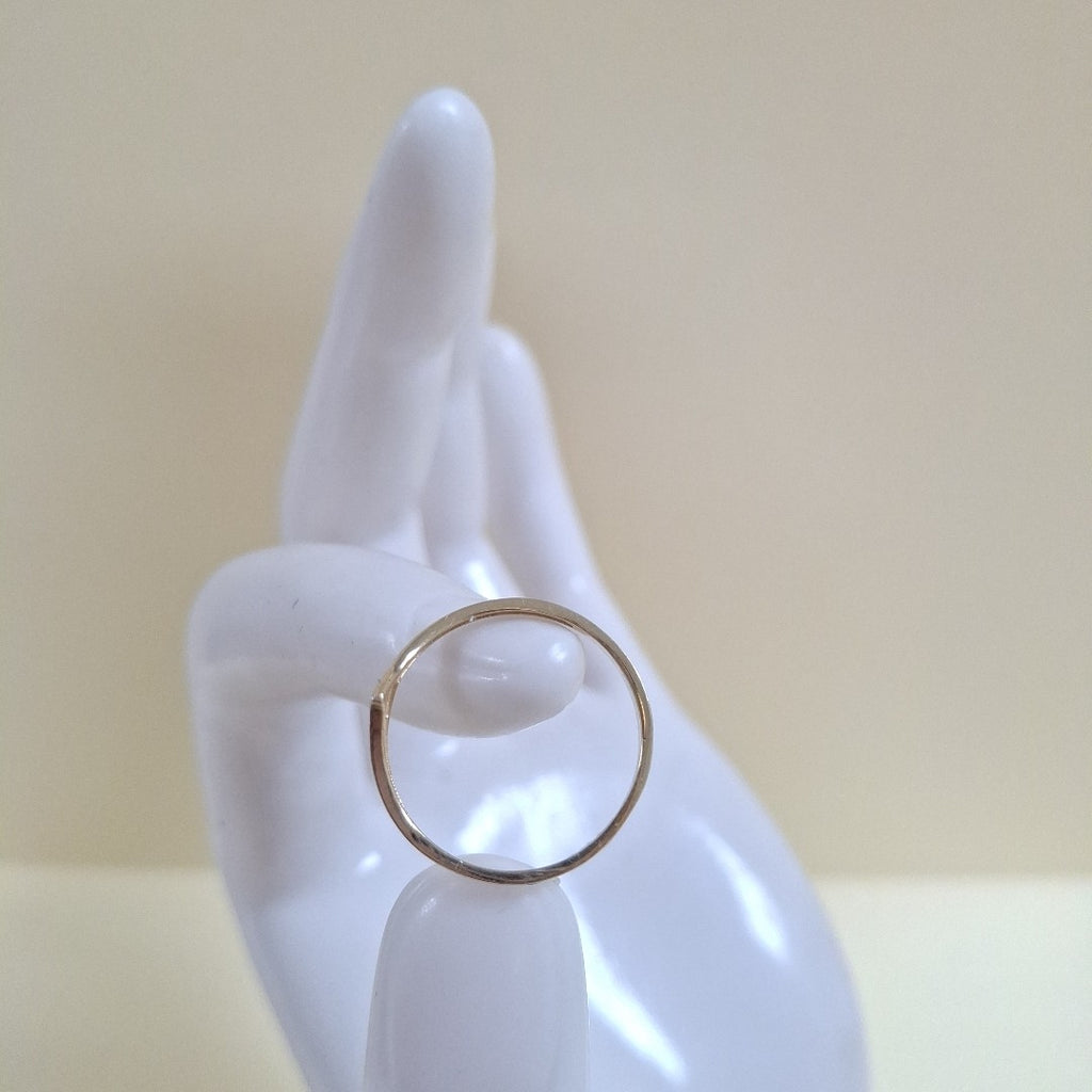 ANILLOS CON CIRCONIAS 14K TALLA 7 1 GR (NUEVO)