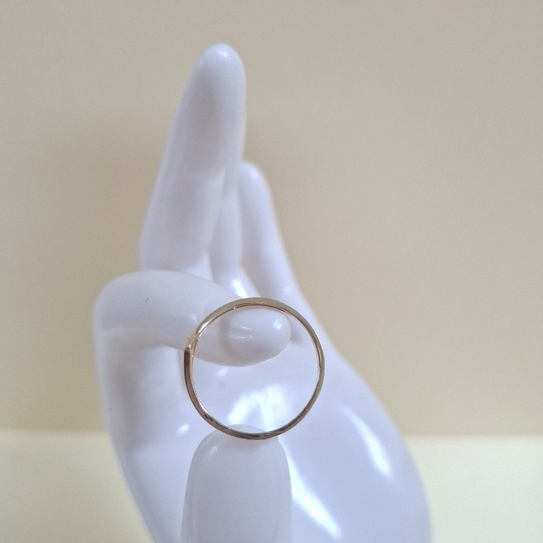 ANILLOS CON CIRCONIAS 14K TALLA 7 1 GR (NUEVO)