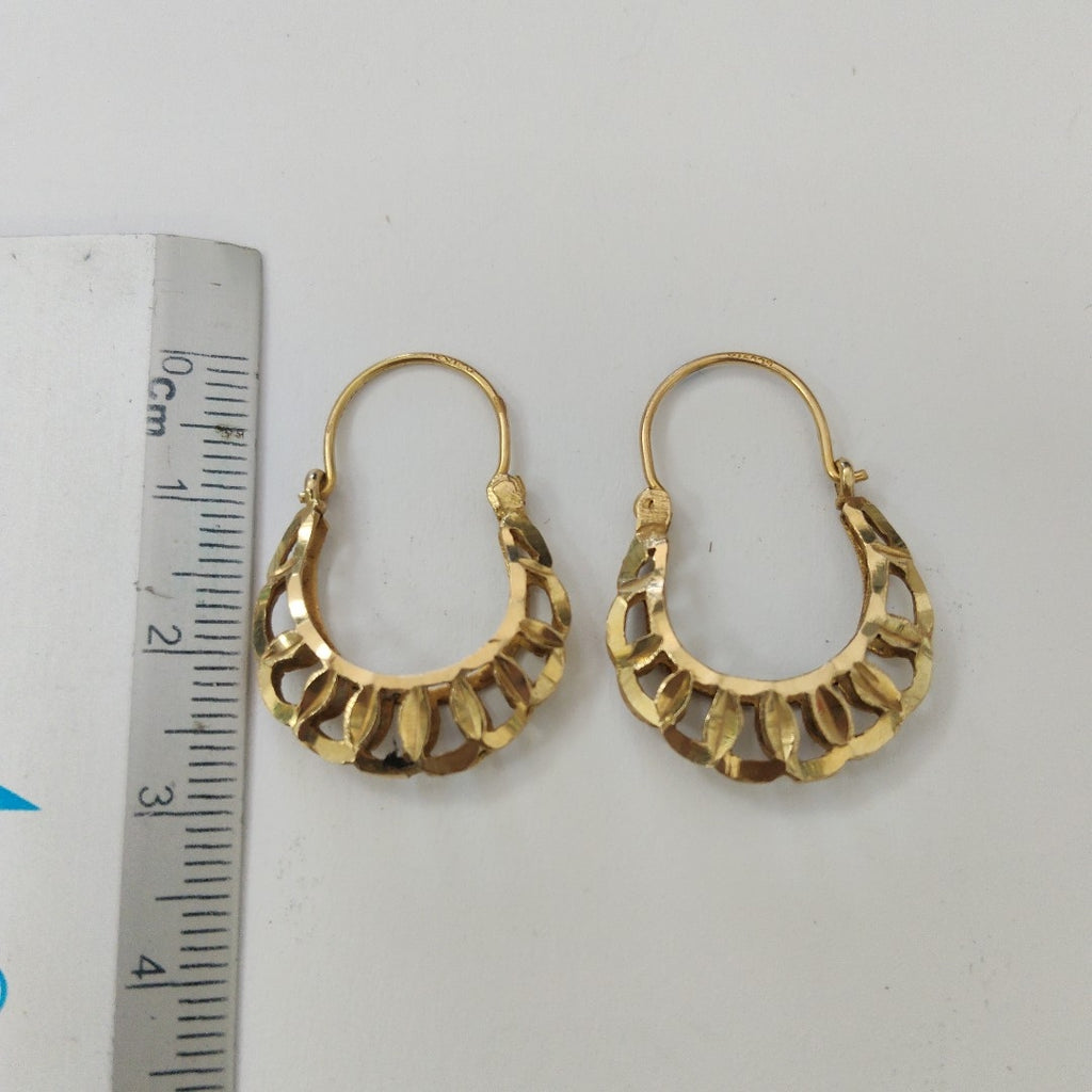 ARRACADAS PAR ORO 14 K 3.4 GRMS (SEMINUEVO)