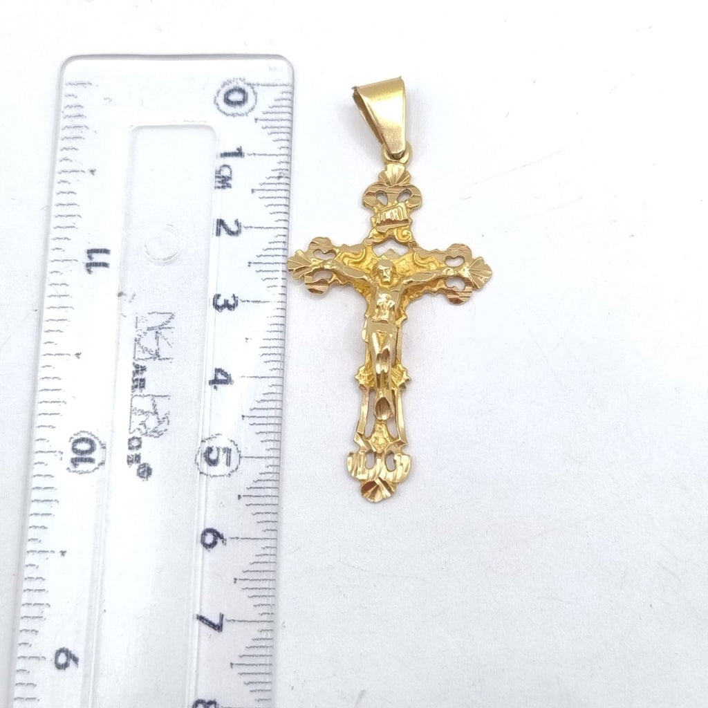 CRUCIFIJO ORO 14 K 4.8 GRMS (SEMINUEVO)